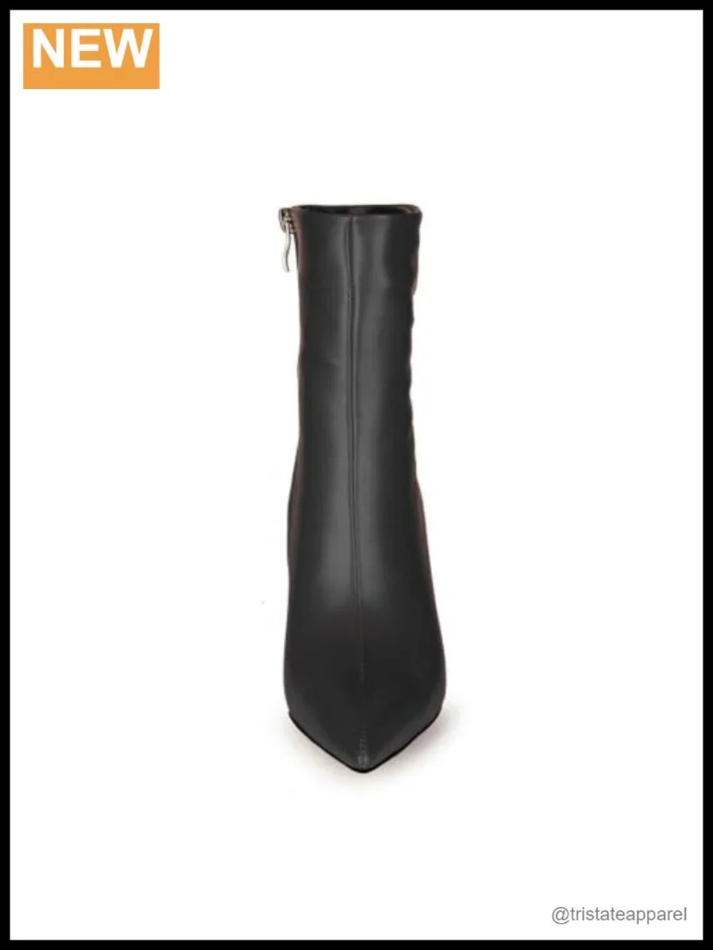 Womens Pointed Toe Stiletto Ankle Boots Zip Up Mid Calf Booties